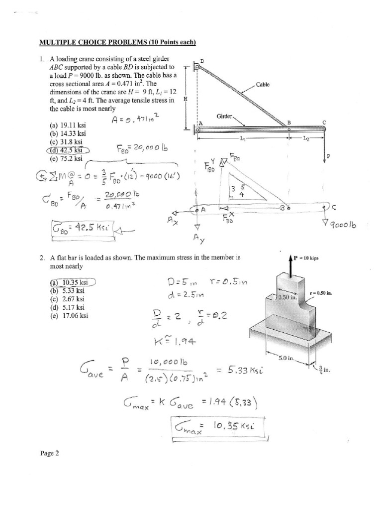Test1 Sol | PDF