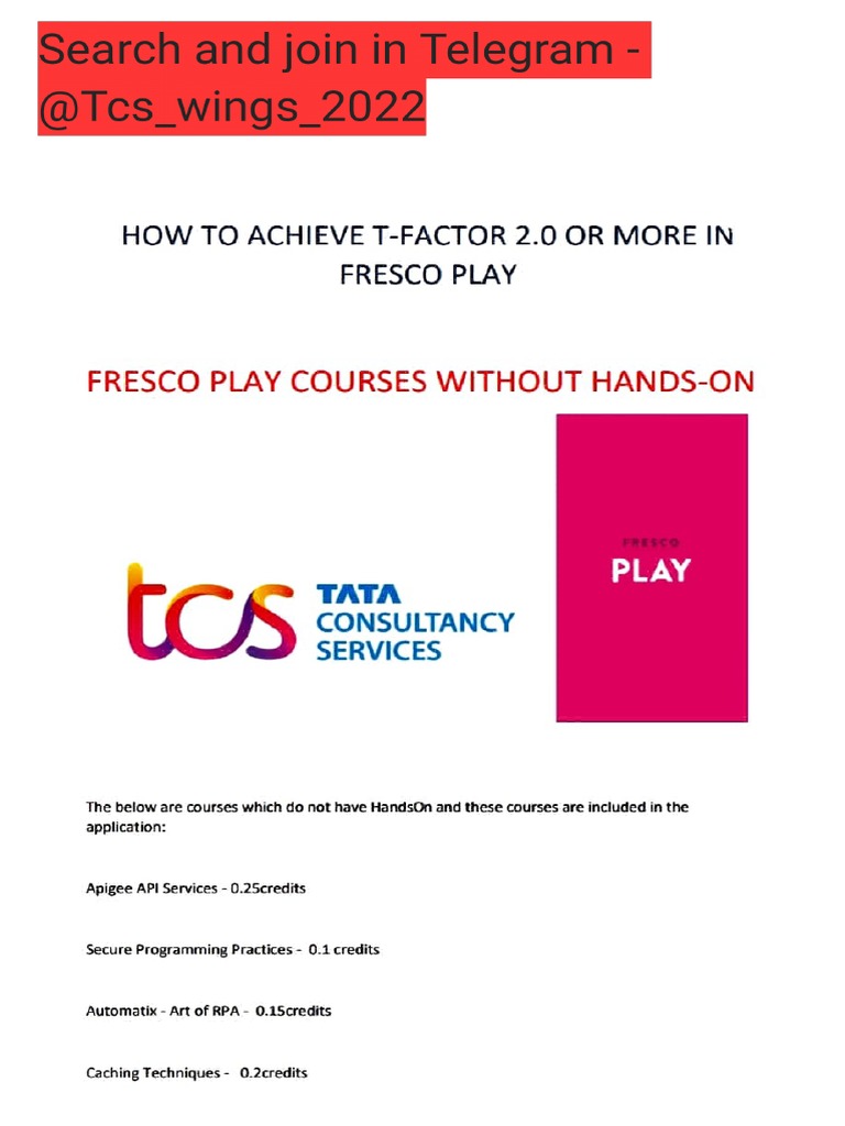 T factor without handson complete list pdf
