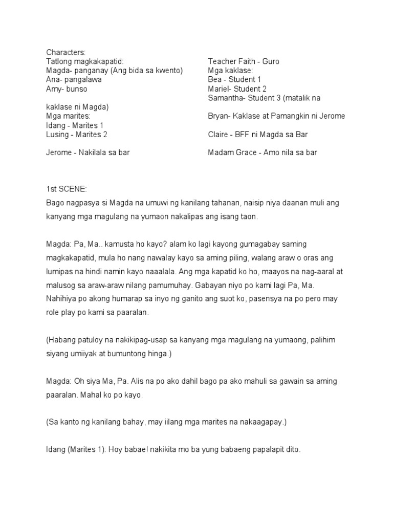 Group 2 Script - Mao Ni | PDF