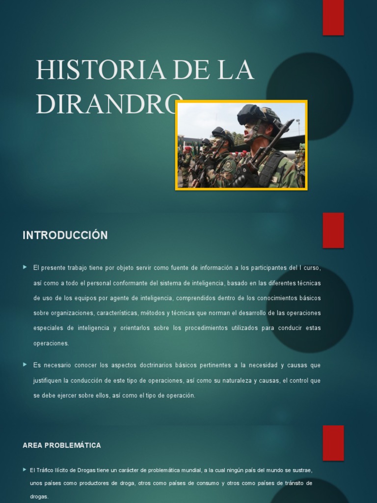 Historia y Funciones de DIRANDRO PNP | PDF | Policía | Comercio ilegal ...