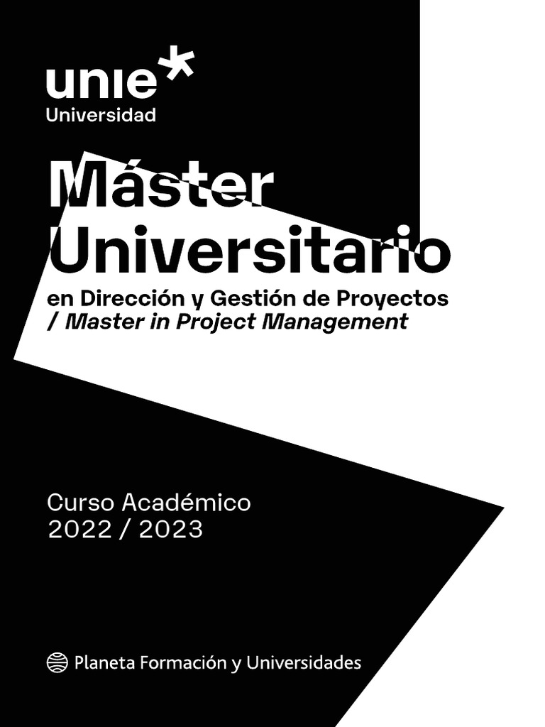 2205 Pla UNIE FOLLETO Postgrado PROJECT Digi | PDF | Empresa de inicio ...