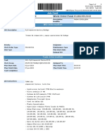 Job Card: Ellipse Work Order/Task 01282491/043