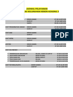 Jadwal Pelayanan