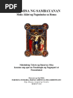 Holy Mass Guide (Tagalog Edition) | PDF