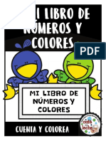 ROS RES Úmerr Úmer Colo R OR: Mini Libro de Números Y Colores