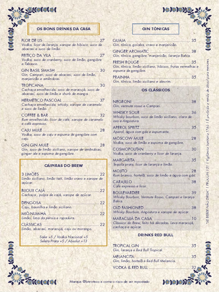 Cardapio Botafogo PDF