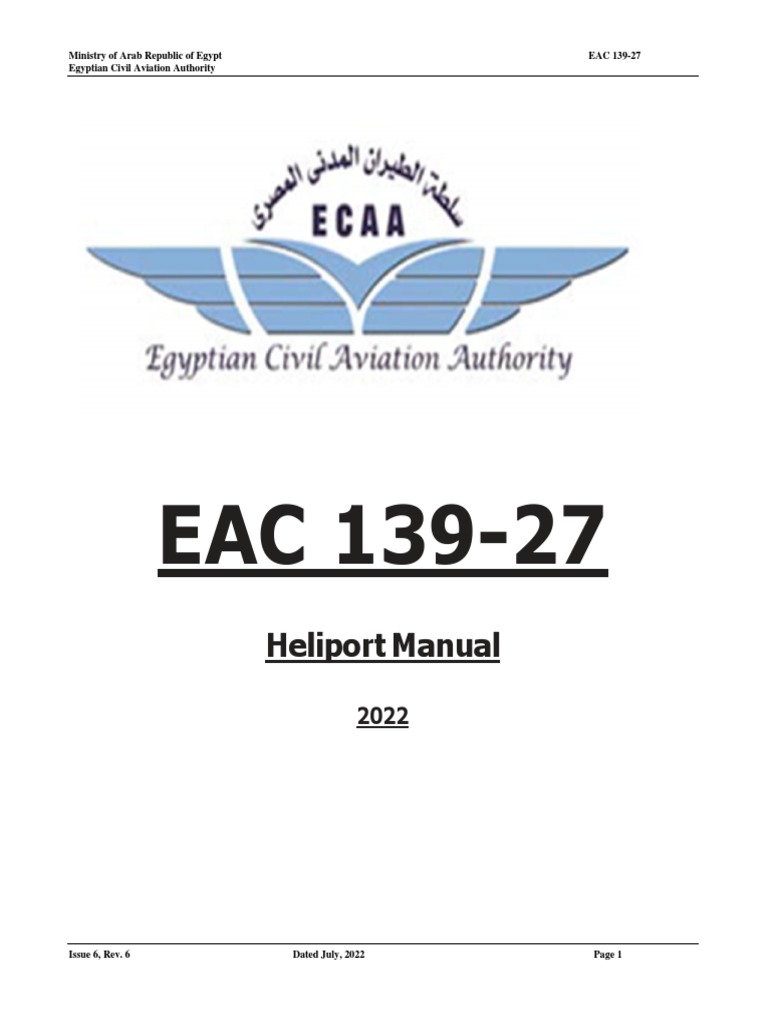 Heliport Manual EAC 139-27 Overview | PDF | Takeoff | Aviation