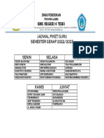 Jadwal Piket