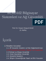 Computer and Network Security - 3 (Turkish)