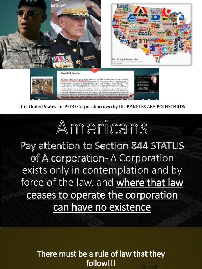 The United States Inc PEDO Corporation Own by The BANKERS AKA