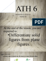 COT Q3 - MATH Solid and Plane Figures