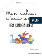 Cahier Dinosaures Gs