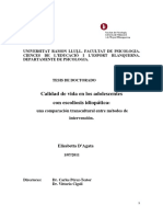 D'AGATA, E. Calidade de vida en los adolescentes con escoliosis idiopática - TESE