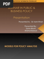 Download Public Policy Models  by PinkAlert SN6505726 doc pdf