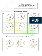 4.4 - Ângulos de Circunferências - Ficha de Trabalho