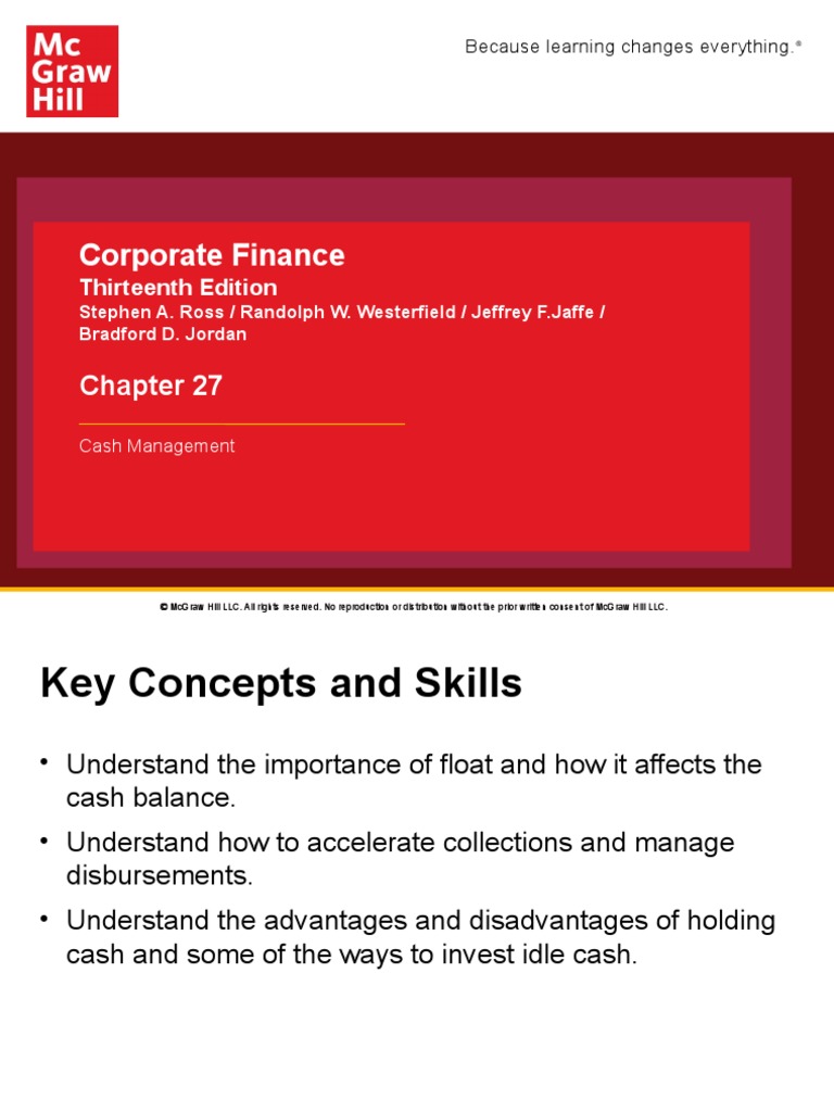 Ross Corporate 13e PPT CH27 Accessible PDF