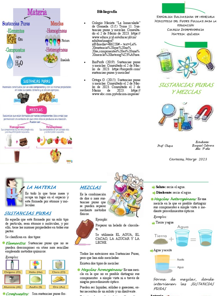Las Mezclas PDF Mezcla Química