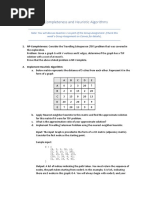 Assignment - NP-Completeness and Heuristic Algorithms