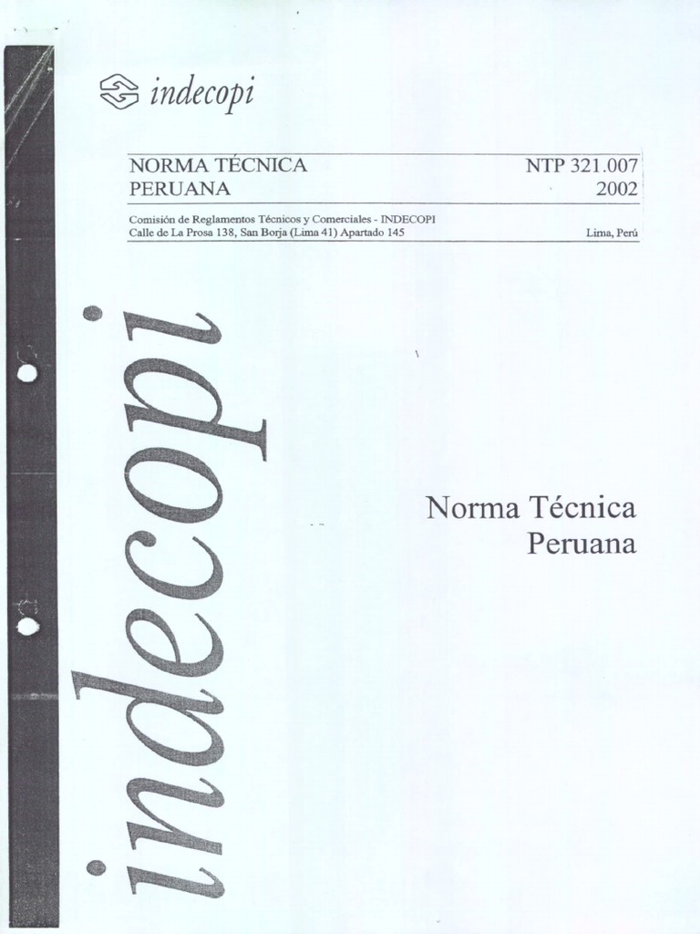 Norma NTP | PDF