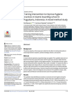 Training Intervention To Improve Hygiene Practices in Islamic Boarding School in Yogyakarta, Indonesia: A Mixed-Method Study