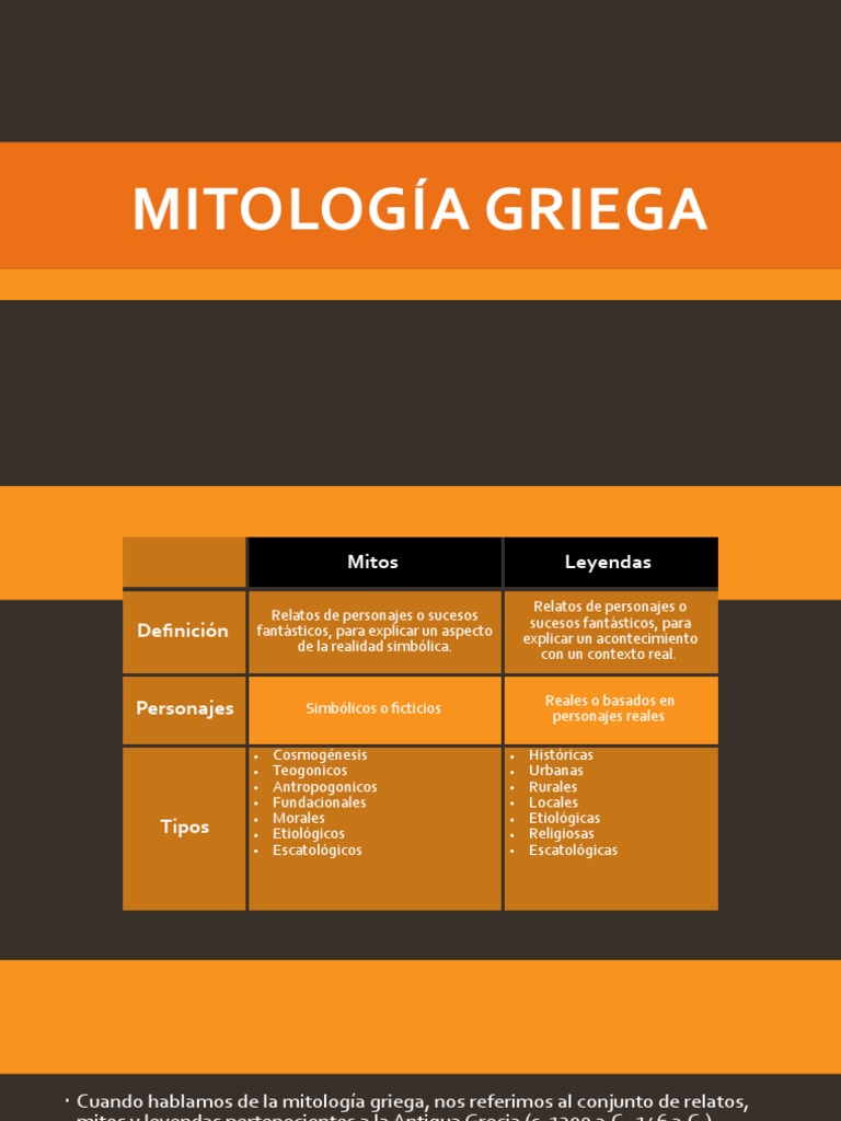 Mitos y Dioses de la Mitología Griega | PDF