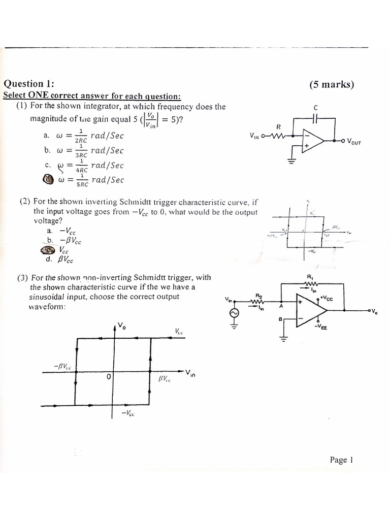 electronics quiz 2 PDF