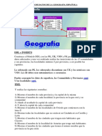 Modelo de Datos de La Geografia Española