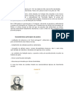 José Basílio da Gama nasceu em 1741 na cidade de São José do Rio das Mortes