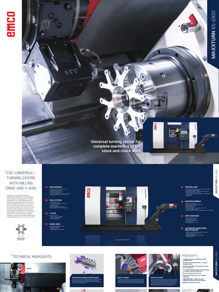 MAXXTURN 65-1000 CNC Turning Center | PDF