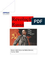 Revolução Russa: Aluno: João Victor de Mello Moreira Turma: 3002