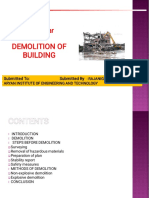Civil Demolition of Building