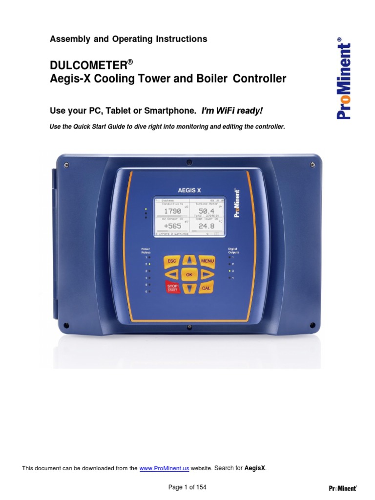 Aegis X Installation and Operating Manual PDF