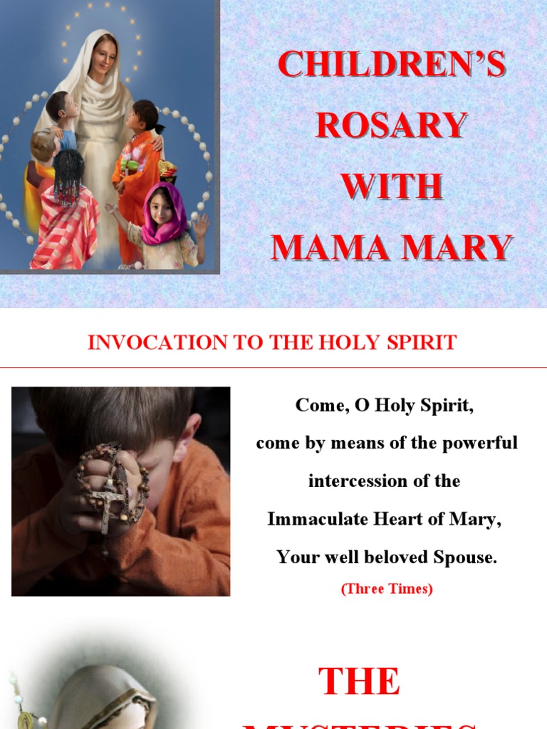 Rosary For Children | PDF