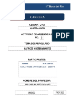 Asignatura: Actividad de Aprendizaje NO. Tema Desarrollado