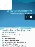 Article VII, Philippine Constitution