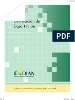 Dclaracion Exportacion