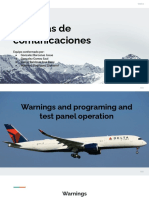 Sistemas de Comunicaciones. Warnings and Programing and Test Panel Operation. Equipo 7.