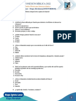 CONEXIÓN BÍBLICA 2023 AVENTUREROS Examen