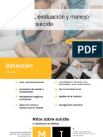 Deteccioìn, Evaluacioìn y Manejo Del Riesgo Suicida