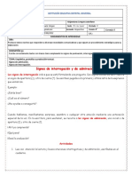 Guia 2 Signos de Admiracion e Interrogación