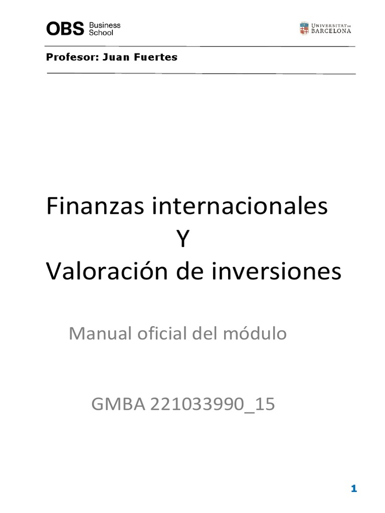 Gestión de Renta Variable y Sociedades | PDF