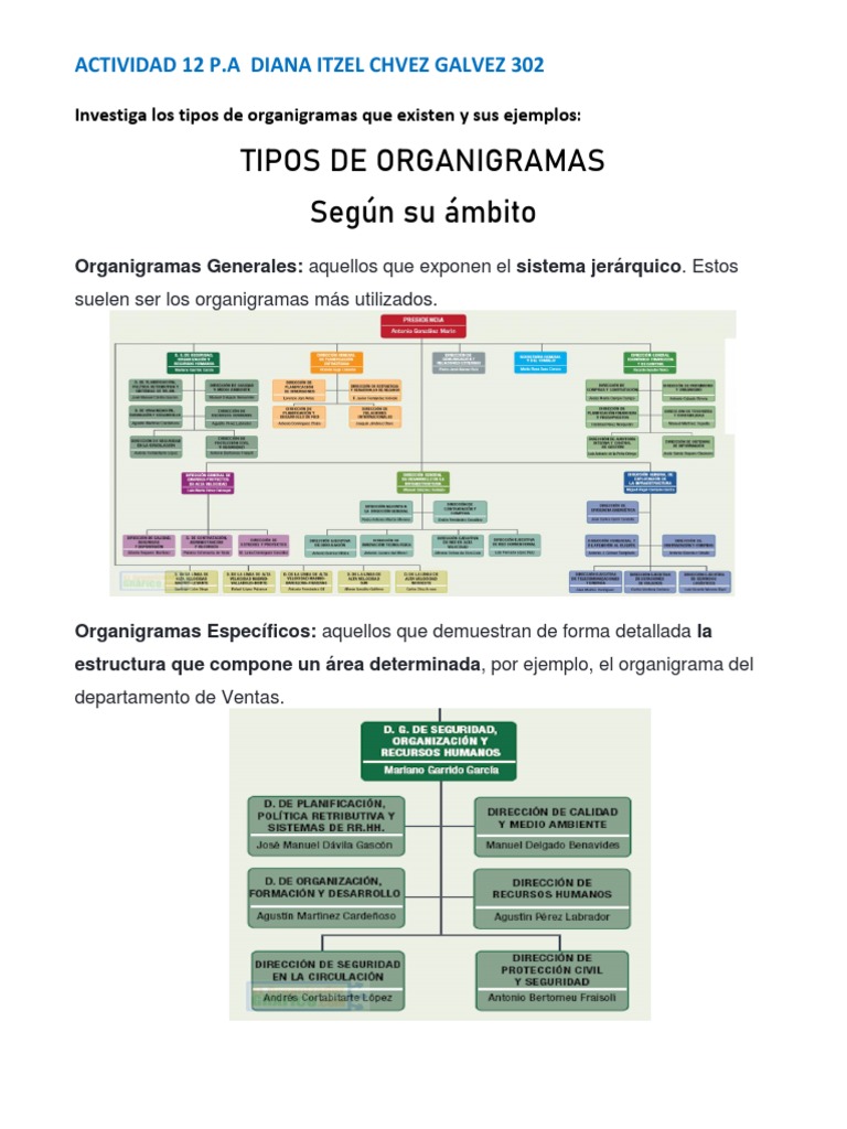 Tipos de Organigramas y Ejemplos | PDF | Crecimiento personal y ...