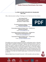 Por Onde Anda A Psicanalise Desafios Do Trabalho em Caps