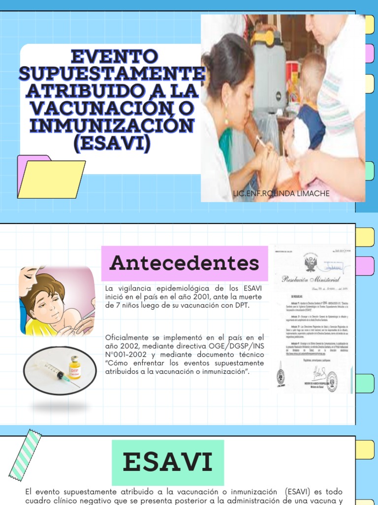 Vigilancia de ESAVI en Vacunación | PDF | Vacunas | Vacunación