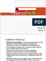 Reliance Fresh Limited: by Sriram. M Vamsi. T