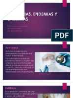 Pandemias, Endemias y Epidemias