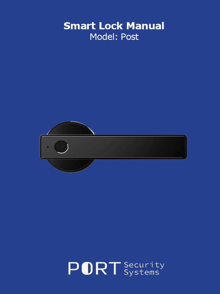 Harfo D02 Smart Lock User Manual | PDF | Fingerprint | Password