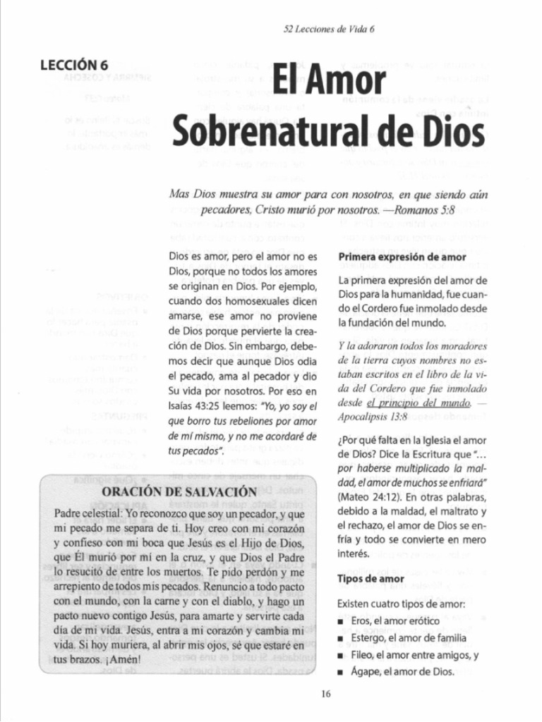 El amor de Dios | PDF