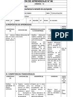 Sesion de Aprendizaje N 96 Comunicación