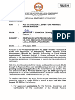 Memo - Compliance To PD No. 2020-156 On Delayed Processing of Local Permit Applications